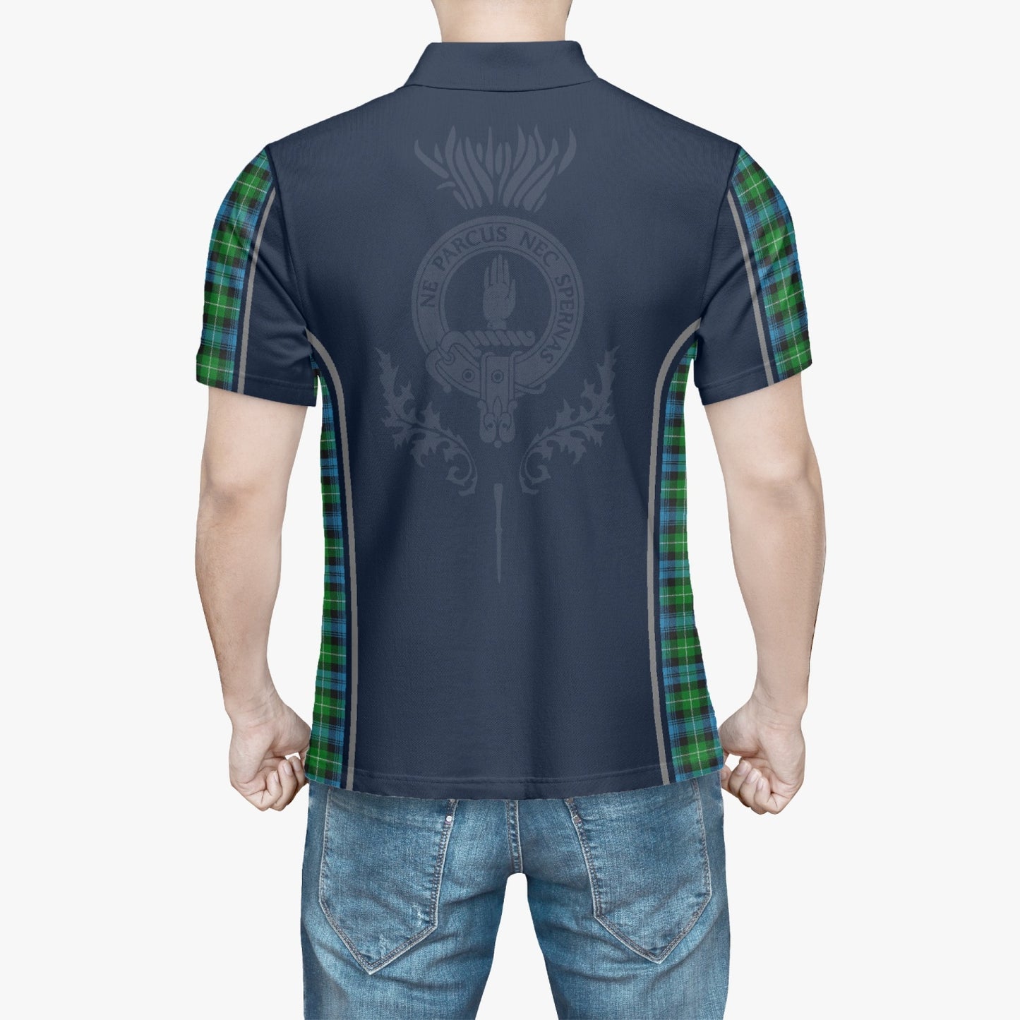 Clan Lamont Crest & Tartan Polo Shirt