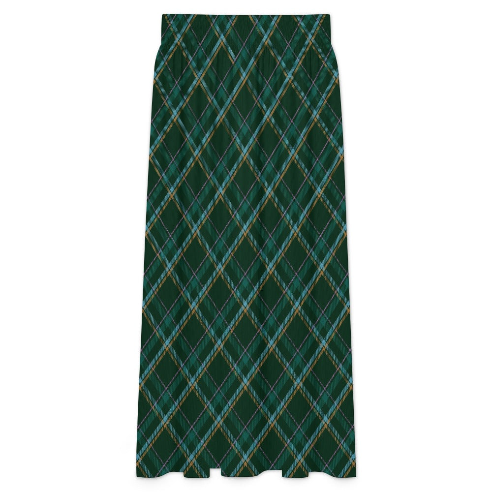HW Tartan High-waisted midi dress