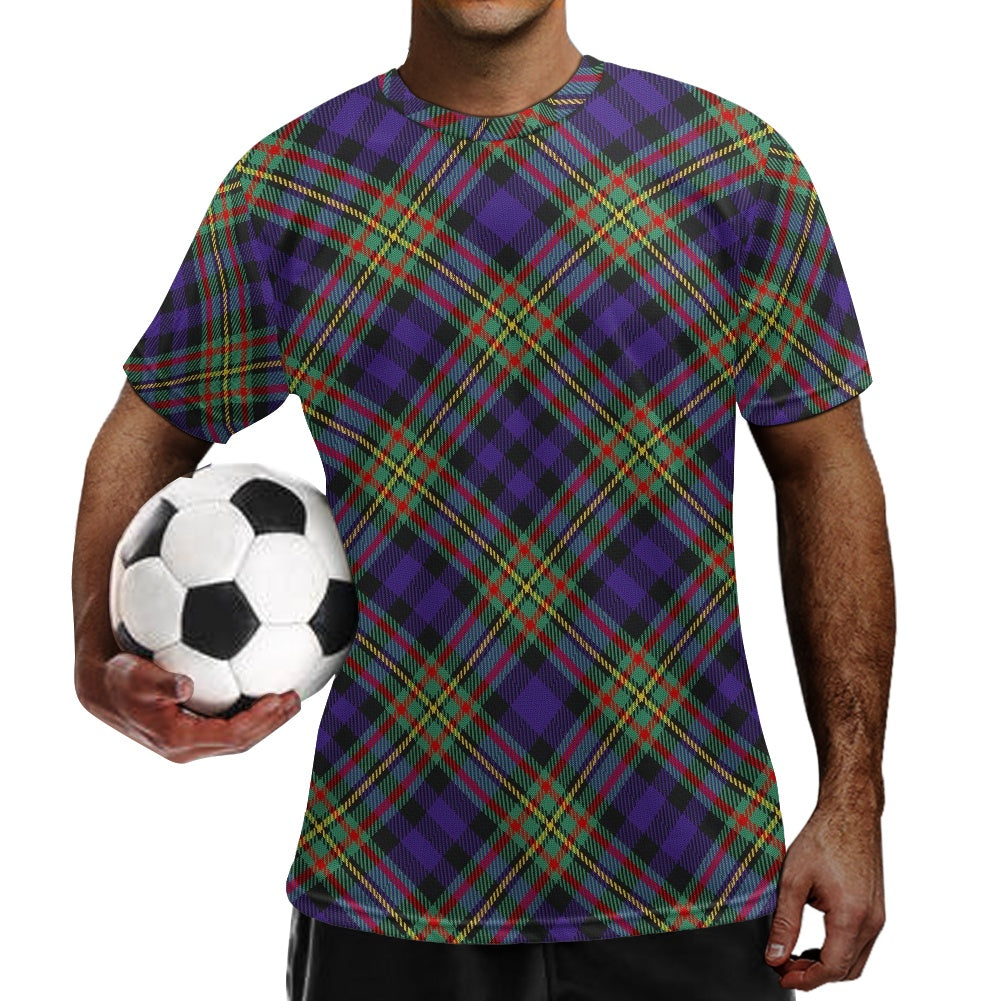 Clan MacLellan Tartan Football Shirt white