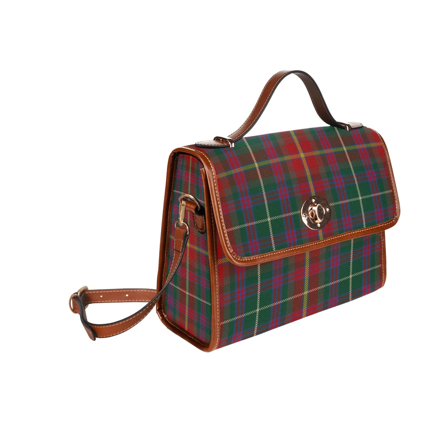 Irish County Meath Tartan Canvas Handbag