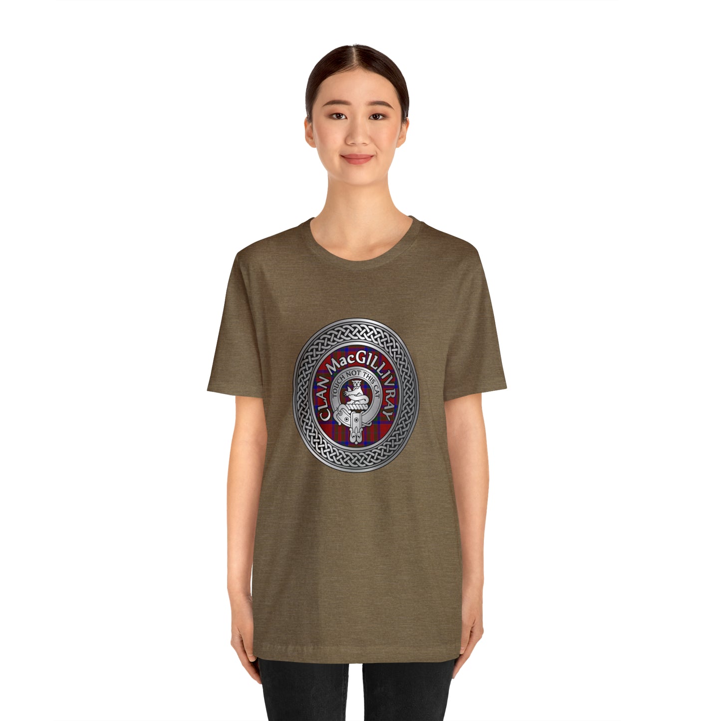 Clan MacGillivray Crest & Tartan Knot | Unisex T-Shirt