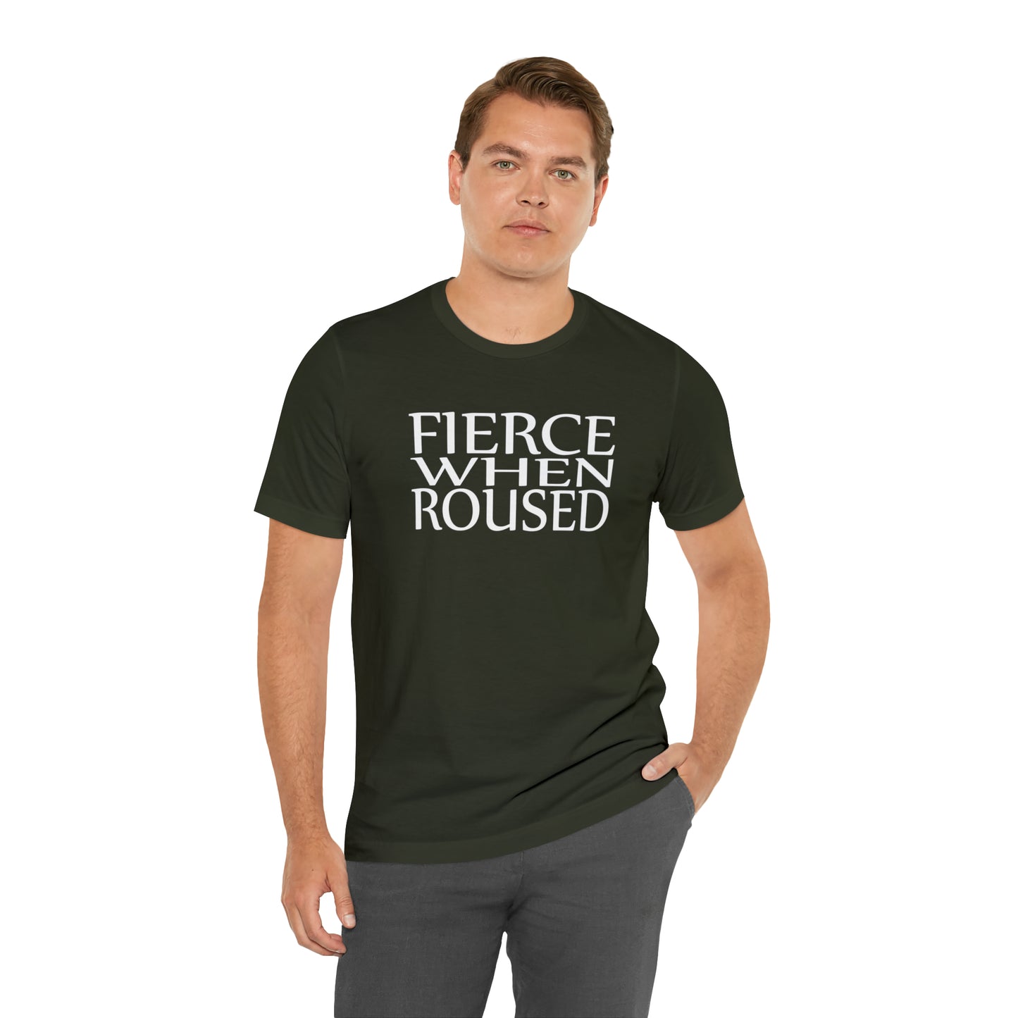 Clan Donnachaidh War Cry | Fierce When Roused | Unisex T-Shirt