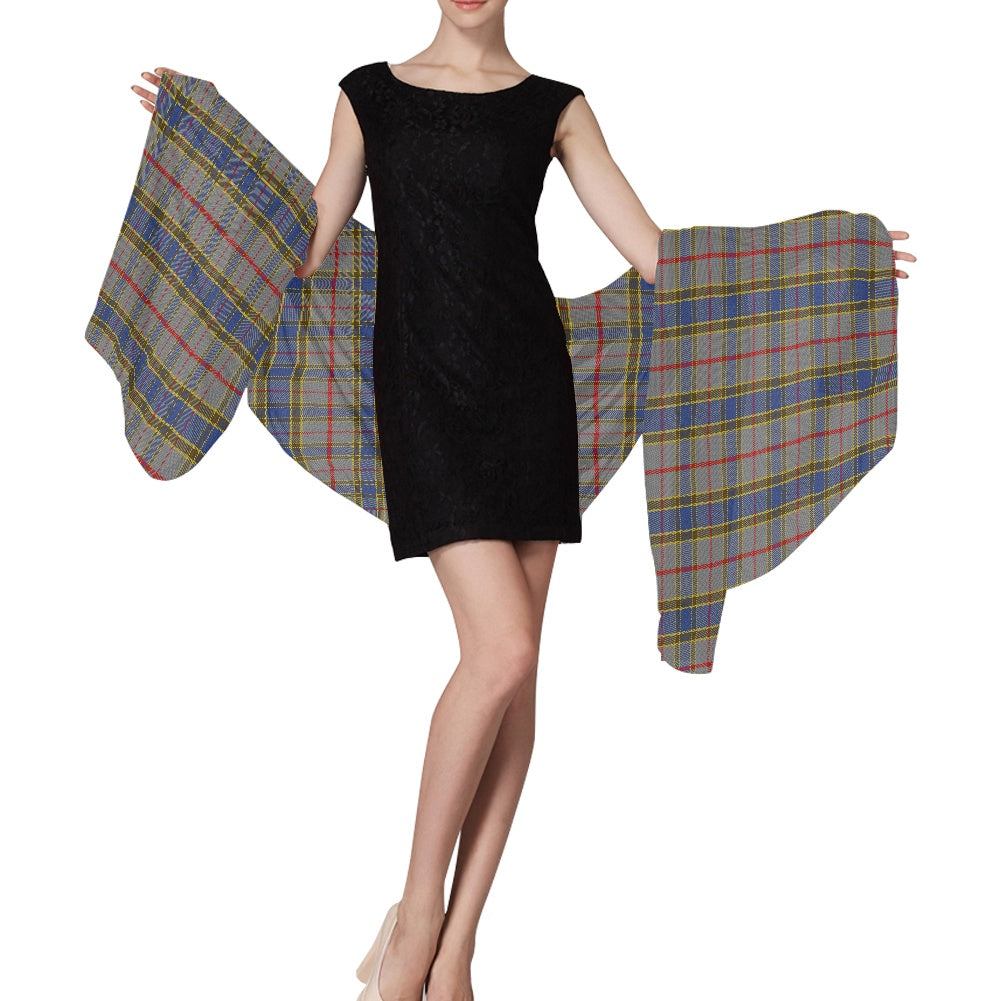 Clan Balfour Tartan Chiffon Scarf