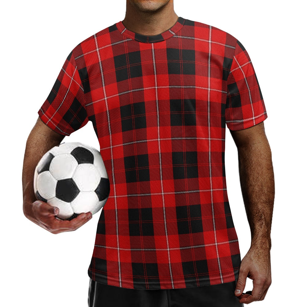 Clan Cunningham Tartan Football Shirt white