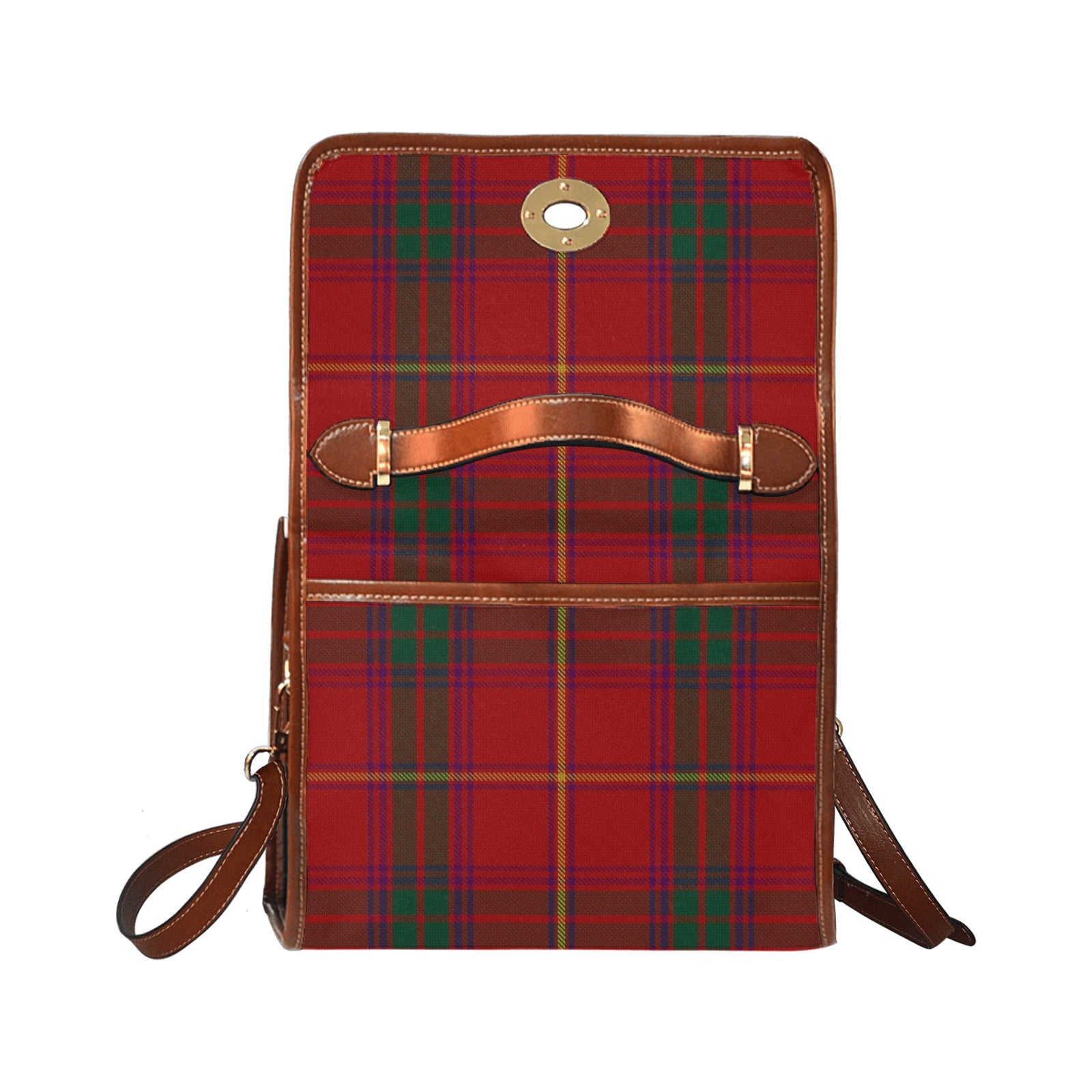 Irish County Galway Tartan Canvas Handbag