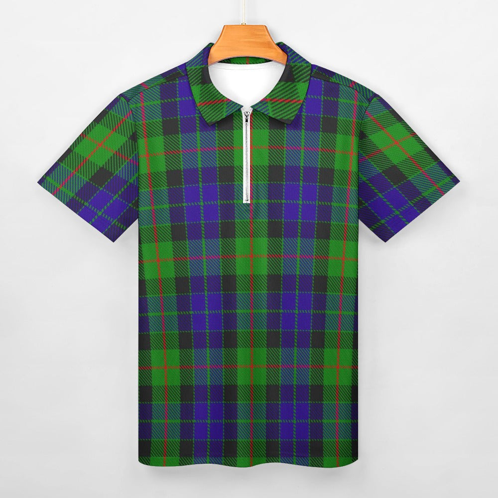 Clan Gunn Tartan Short sleeve polo shirt