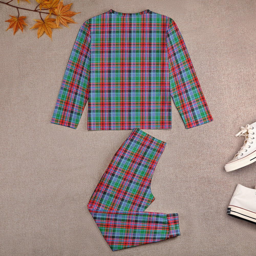 Clan Gordon Red Tartan Girl's Pajama suit