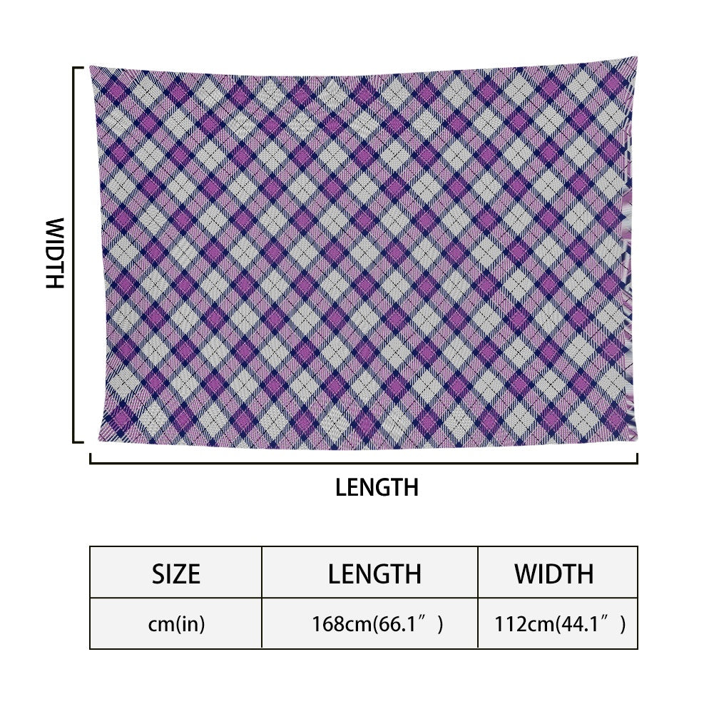 Dance - Kerr Orchid Tartan Bias Chiffon Scarf