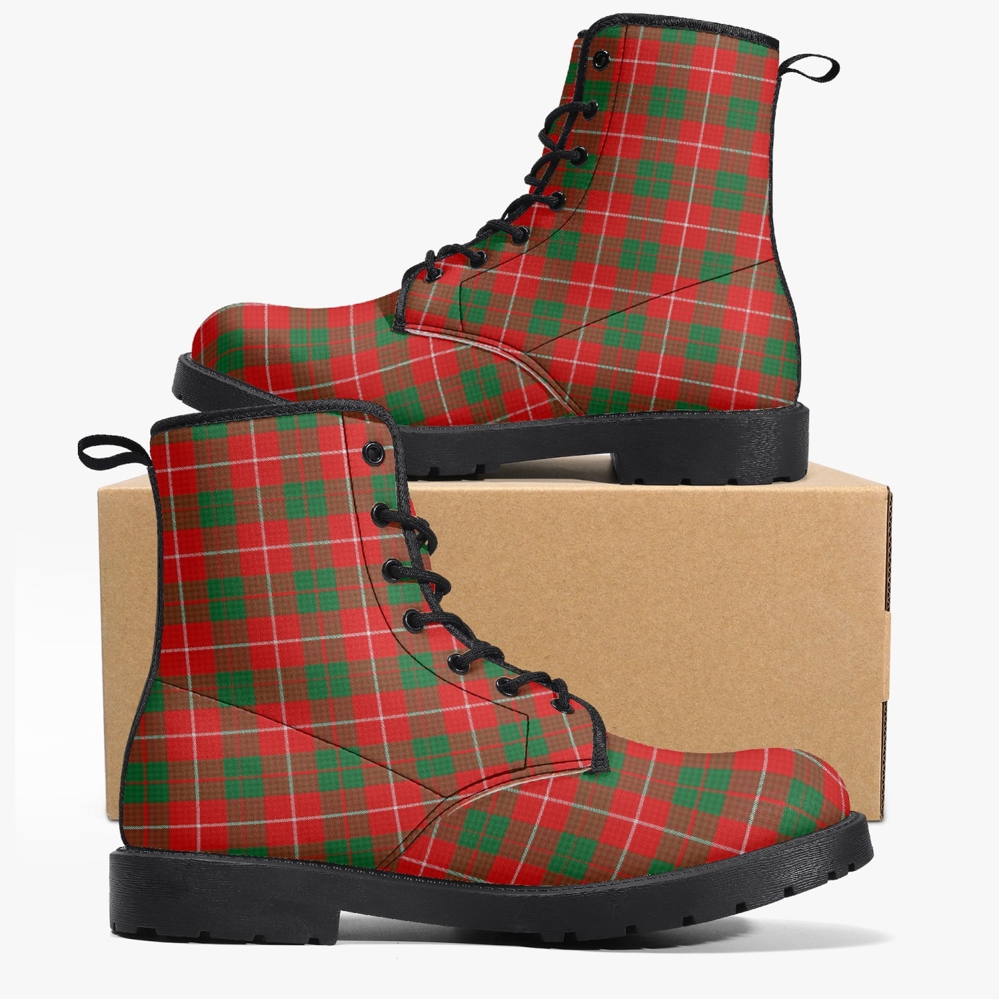 Clan MacKinnon Tartan Leather Boots