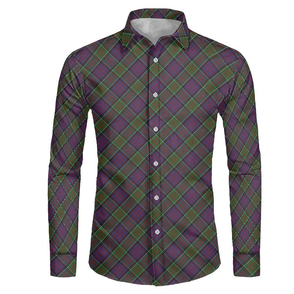 Clan MacDonald of Clanranald Tartan Men's long-sleeved shirt