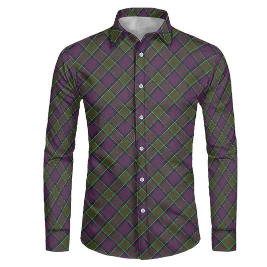 Clan MacDonald of Clanranald Tartan Men's long-sleeved shirt