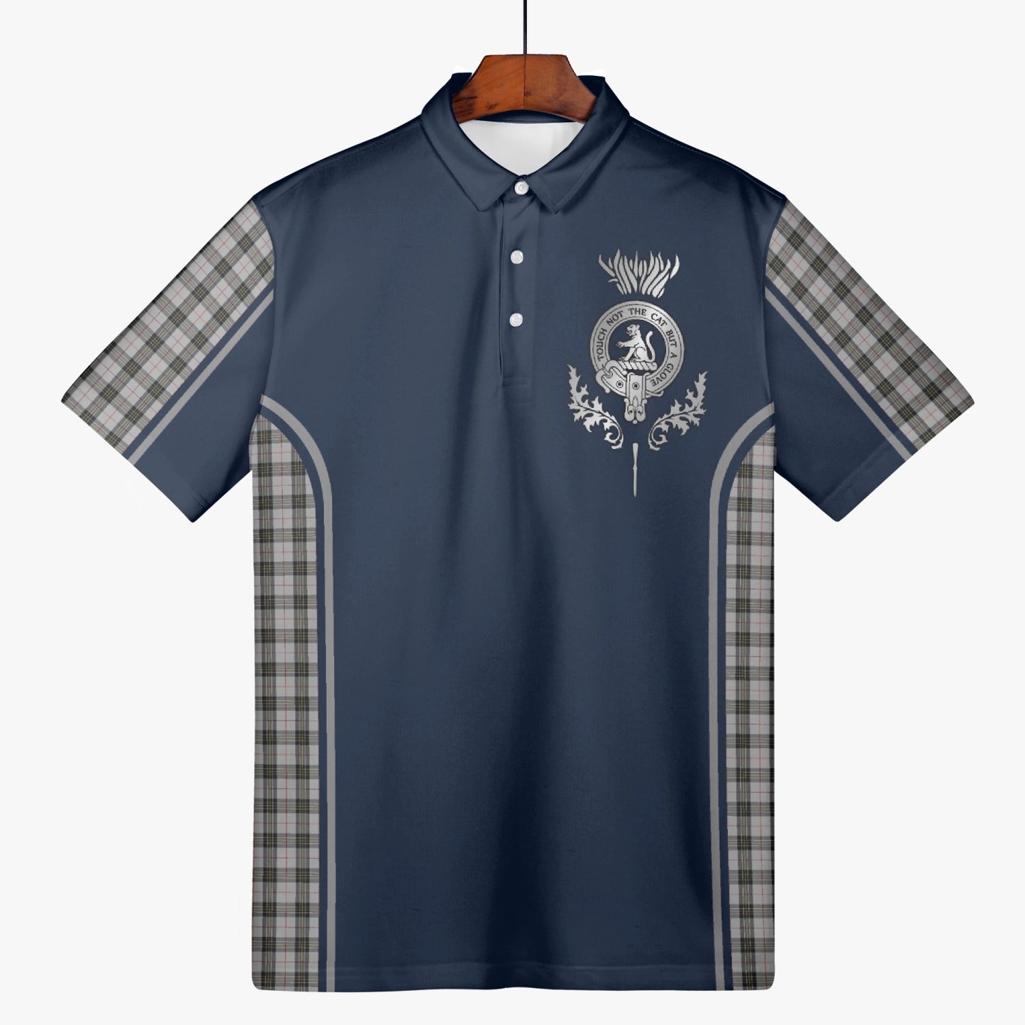 Clan MacPherson Crest & Tartan Polo Shirt