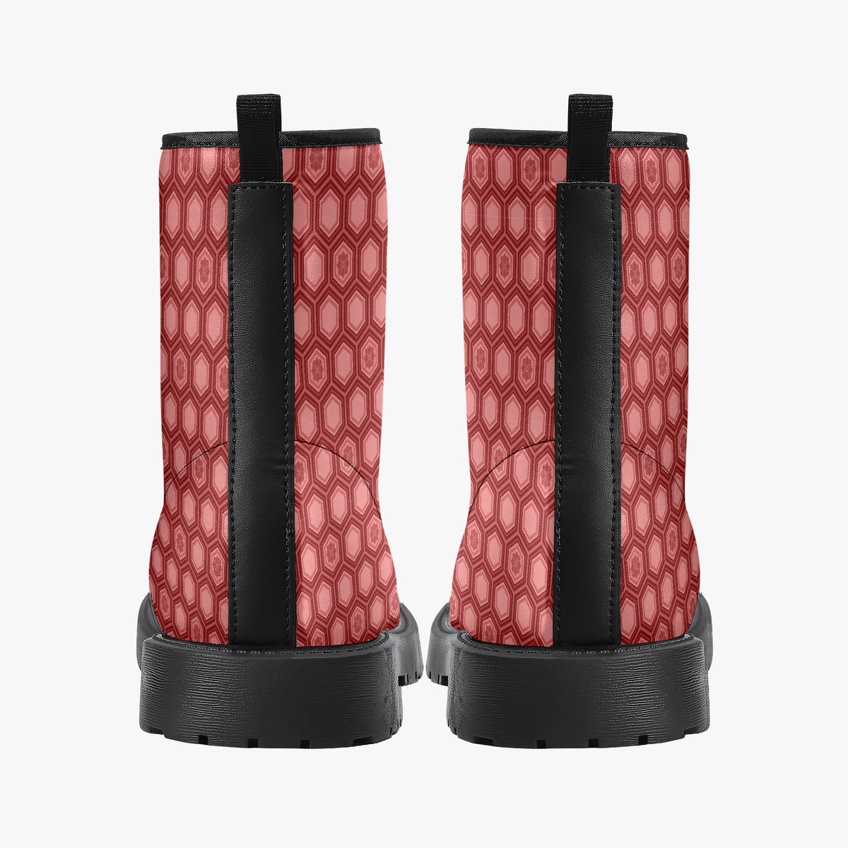 Japanese Wagara - Kikko Red - PU Leather Boots