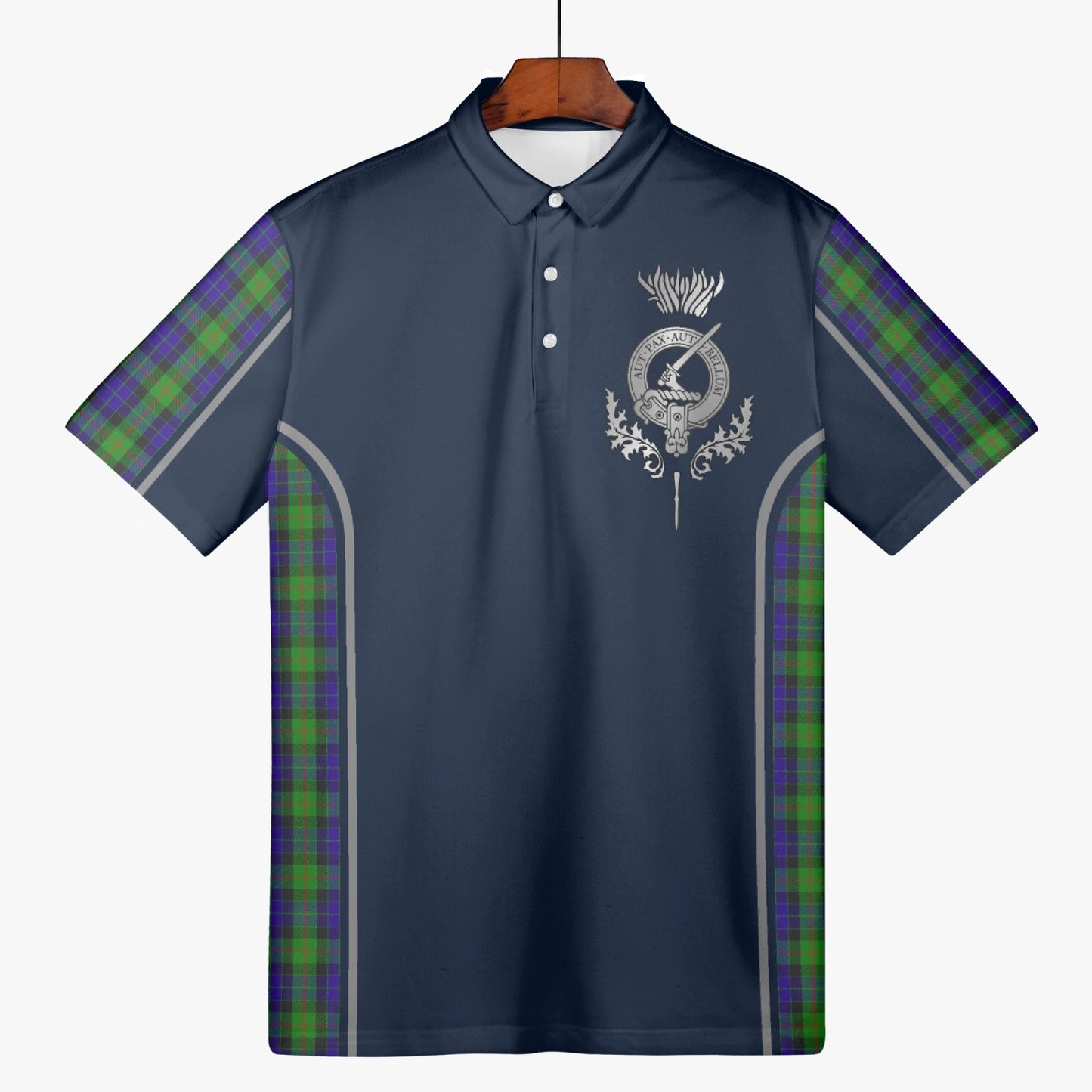 Clan Gunn Crest & Tartan Polo Shirt