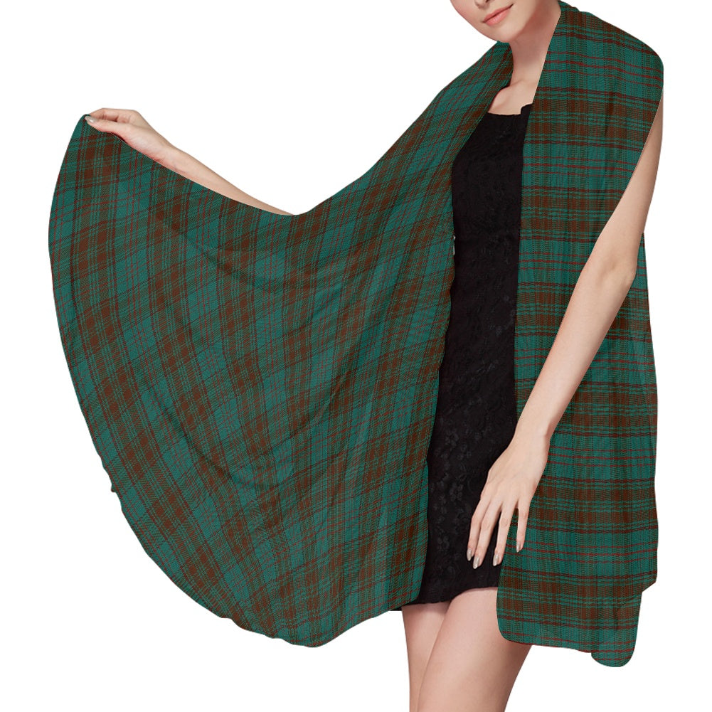 Irish County Dublin Tartan Chiffon Scarf