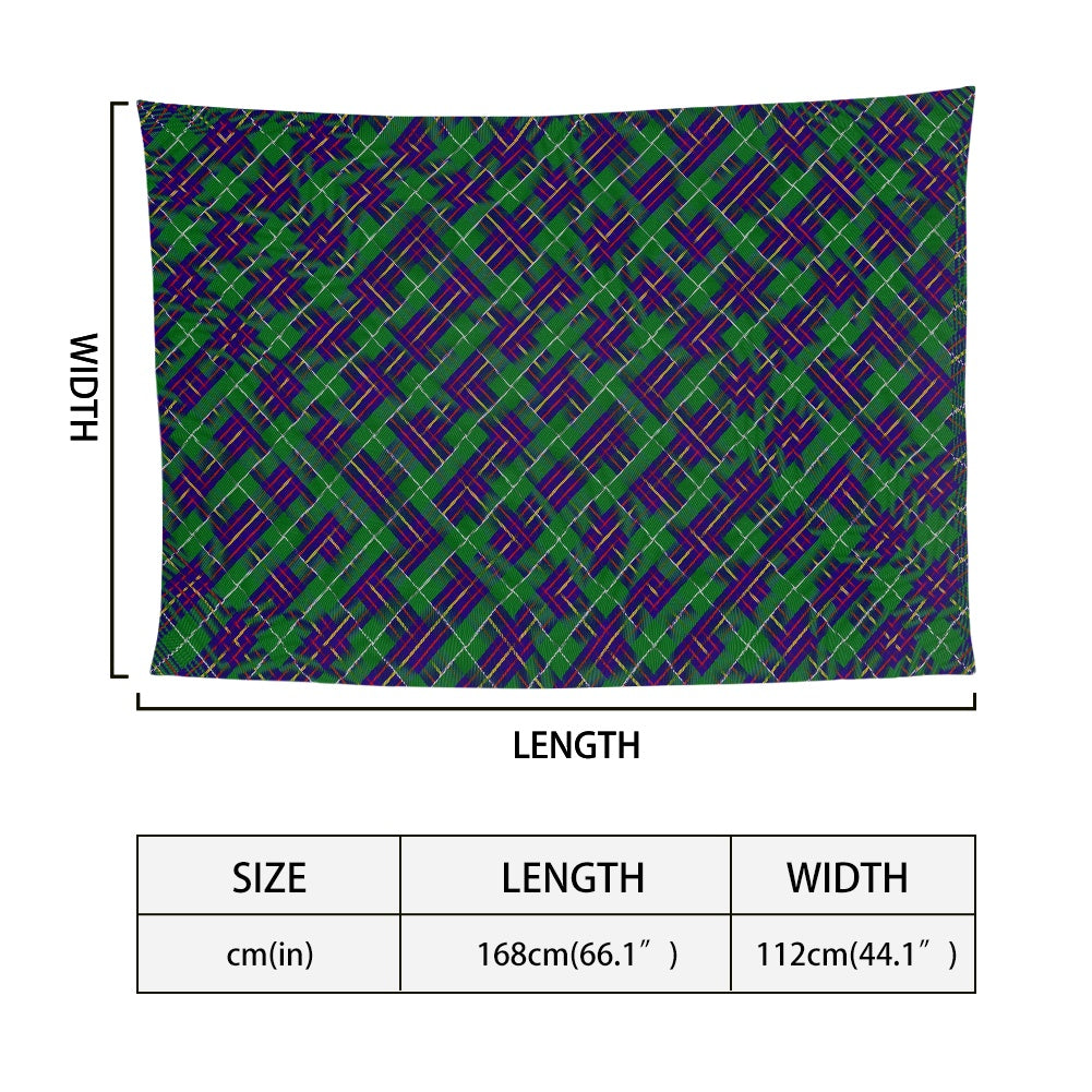 Clan Inglis Tartan Bias Chiffon Scarf