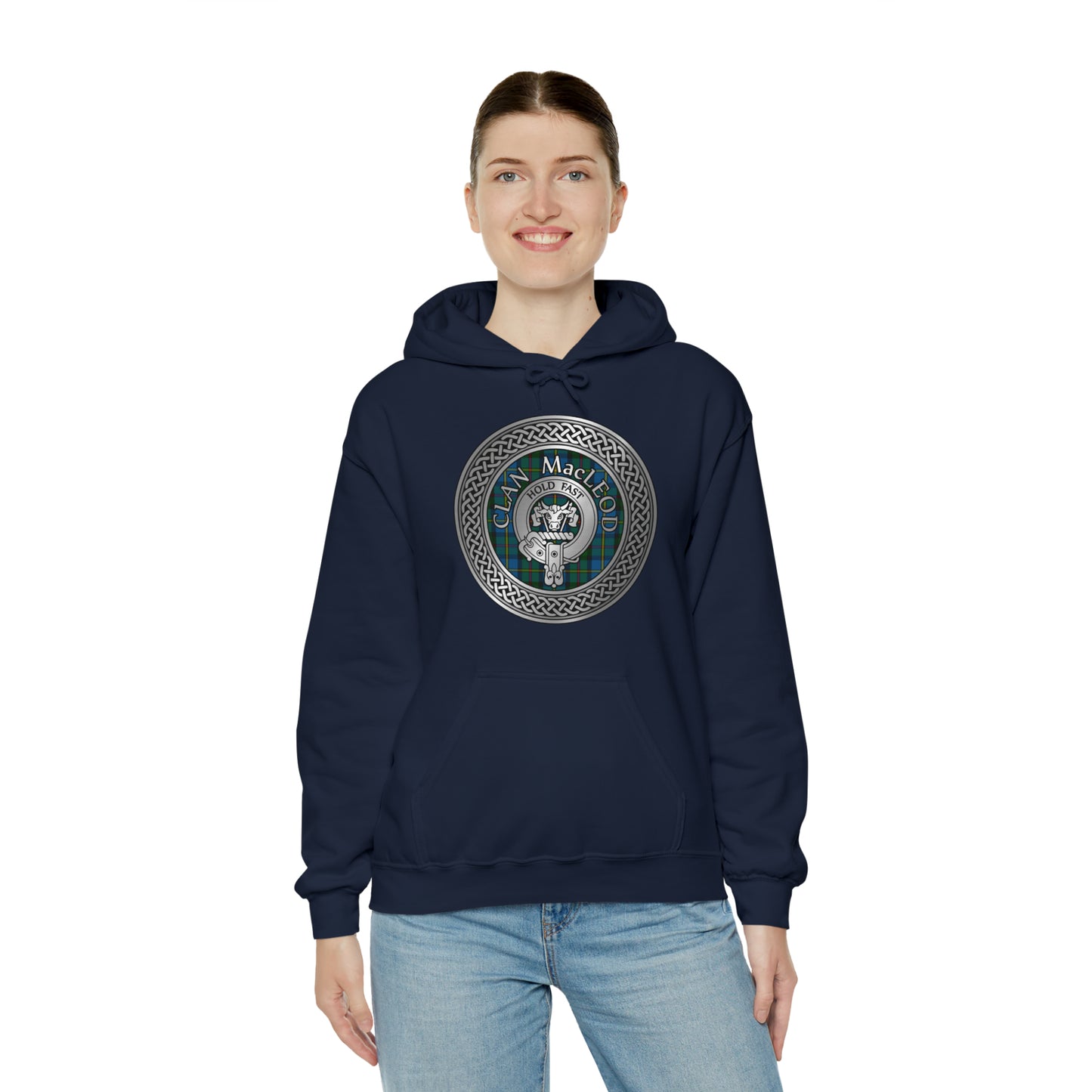 Clan MacLeod Crest & Tartan Unisex Heavy Blend™ Hooded Sweatshirt