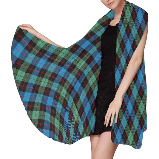 Clan Guthrie Tartan Bias Chiffon Scarf