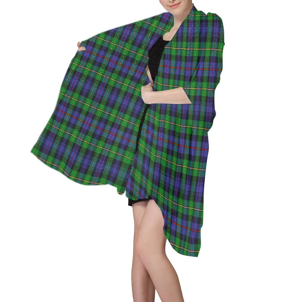 Clan Baillie Tartan Chiffon Scarf