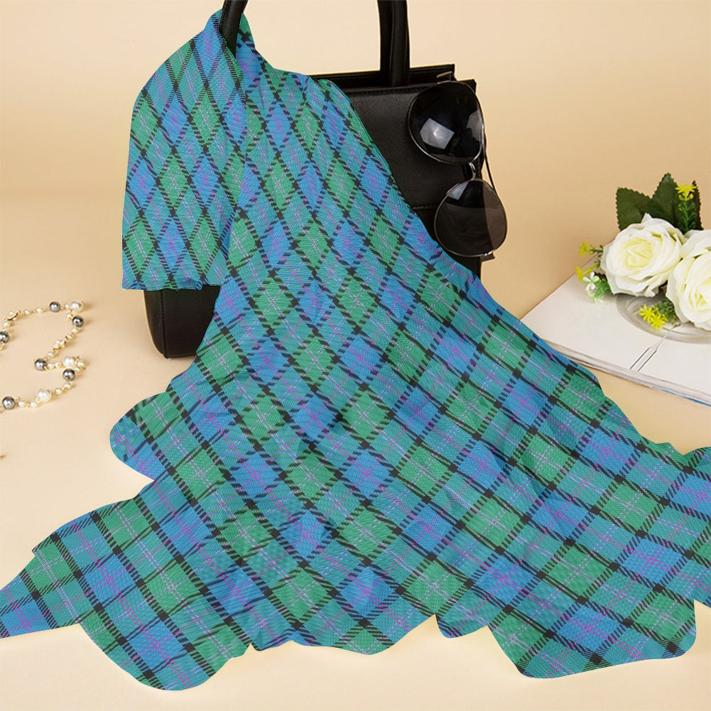 Clan MacThomas Tartan Bias Chiffon Scarf