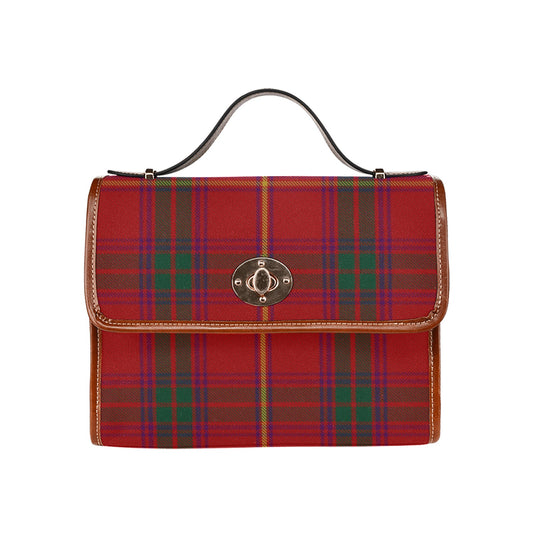 Irish County Galway Tartan Canvas Handbag