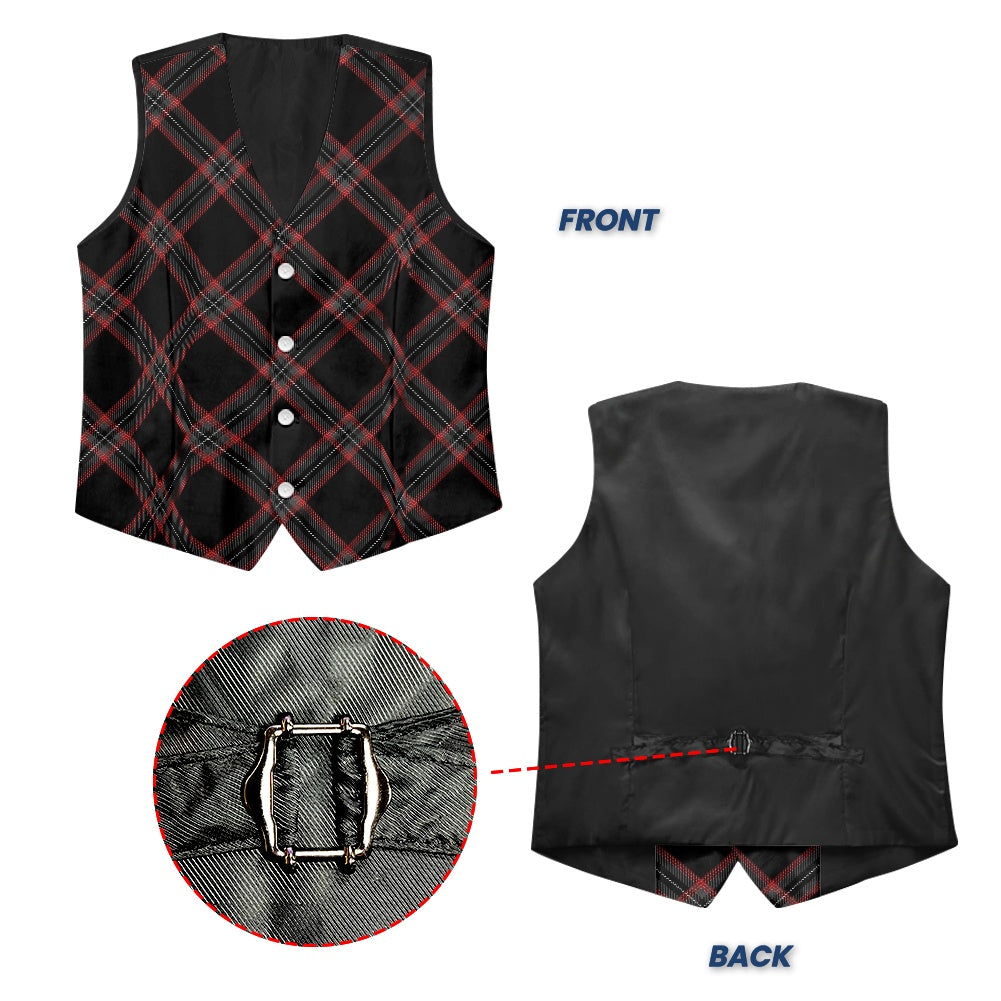Witches of Scotland Tartan Bias Suit vest jacket