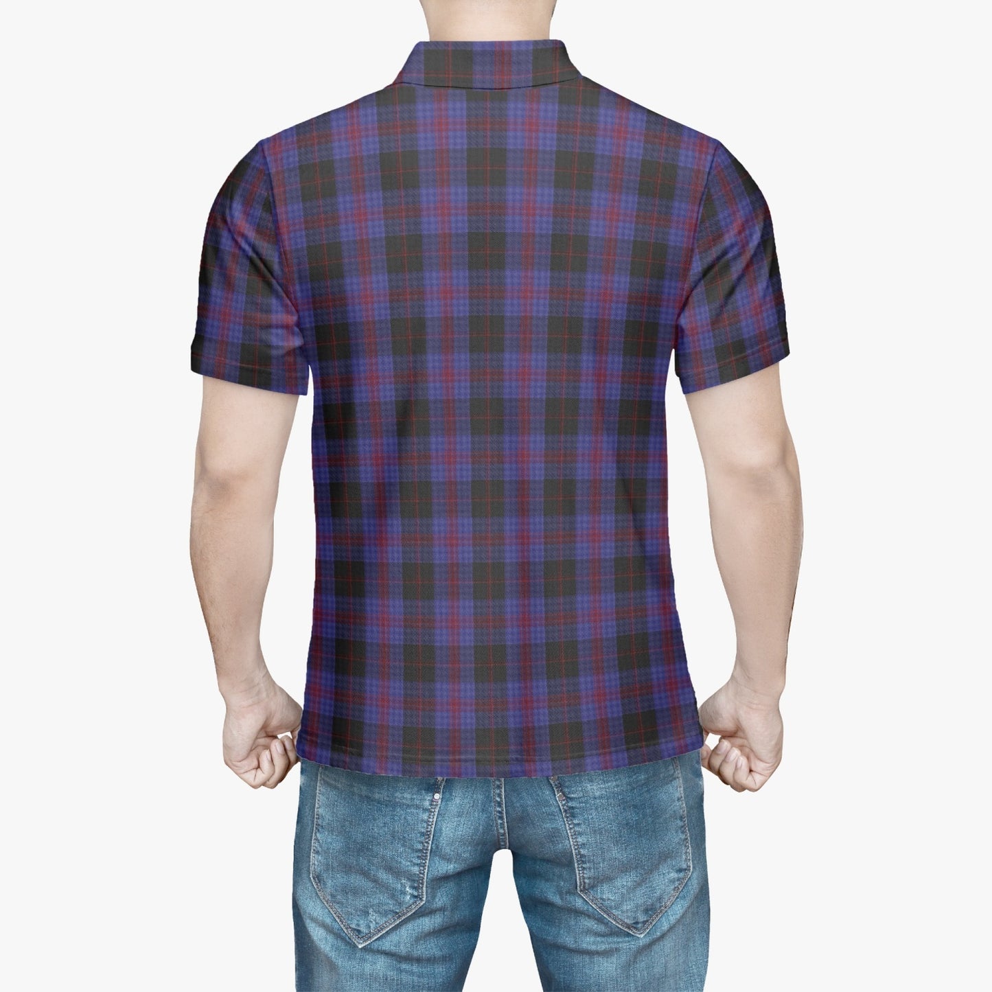 Angus District Tartan Polo Shirt