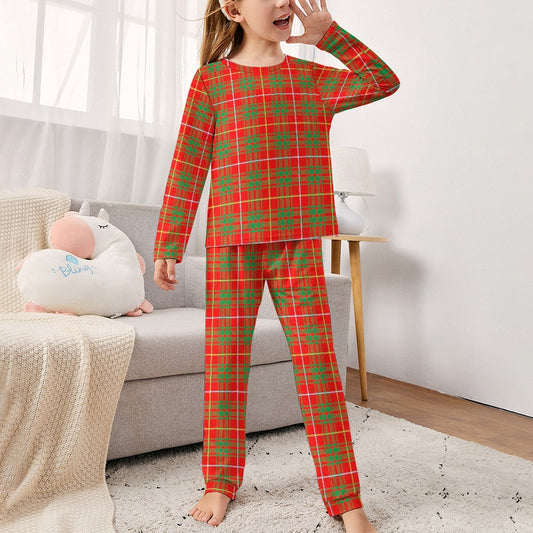 Clan Bruce Tartan Girl's Pajama suit