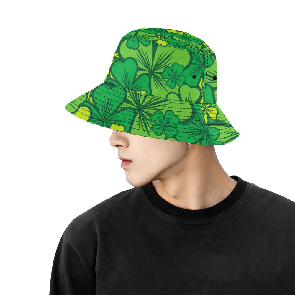 Irish Shamrock Bucket Hat