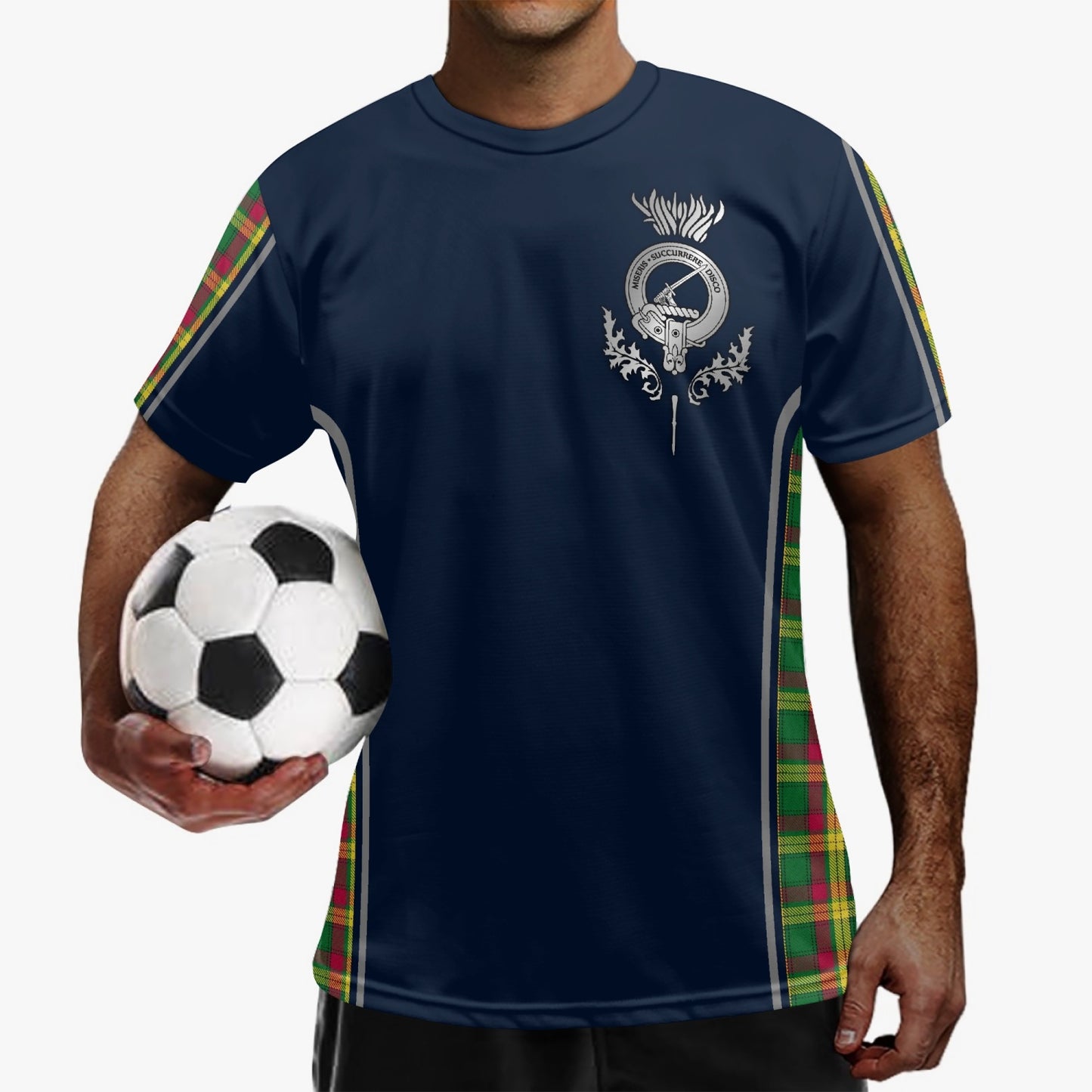 Clan MacMillan Crest & Tartan Soccer Jersey