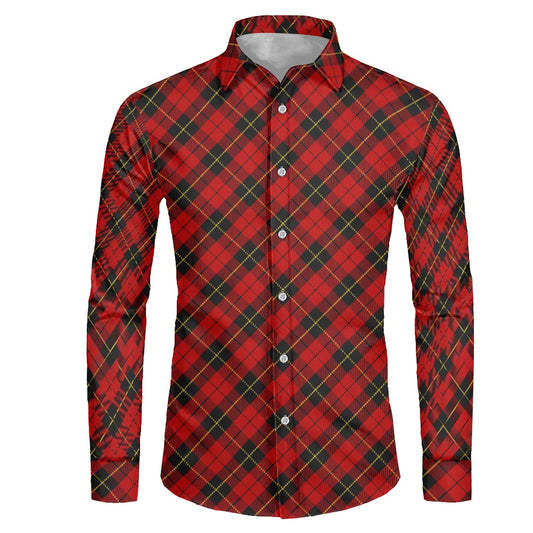 Clan Wallace Tartan Men's long-sleeved shirt