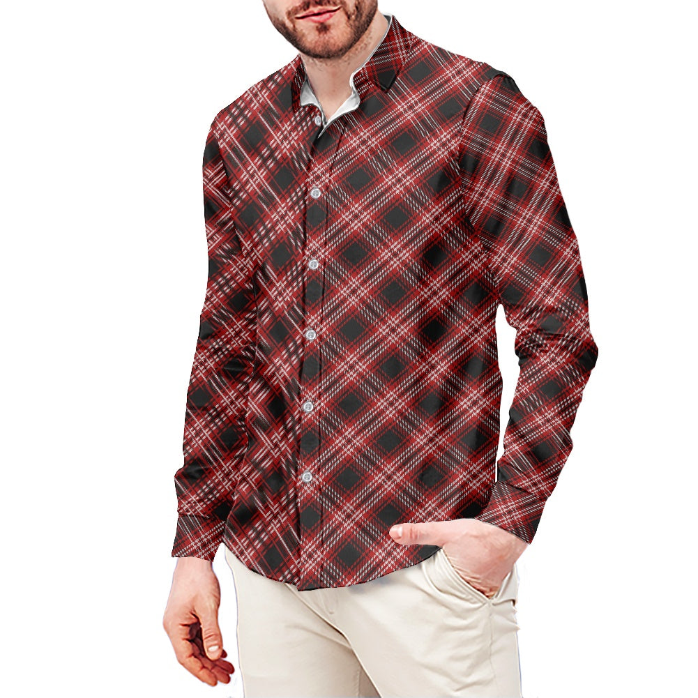 Clan Tweedside Tartan long-sleeved shirt