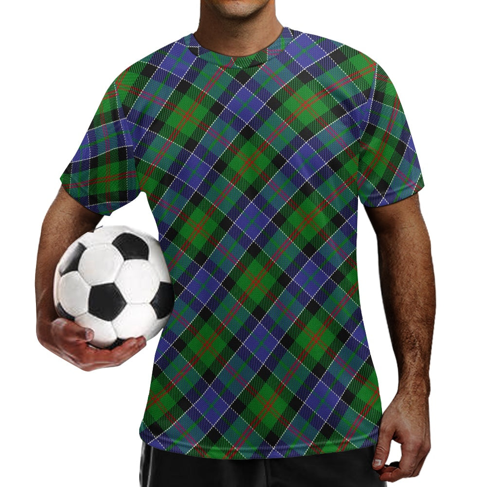 Clan Paterson Tartan Football Shirt white