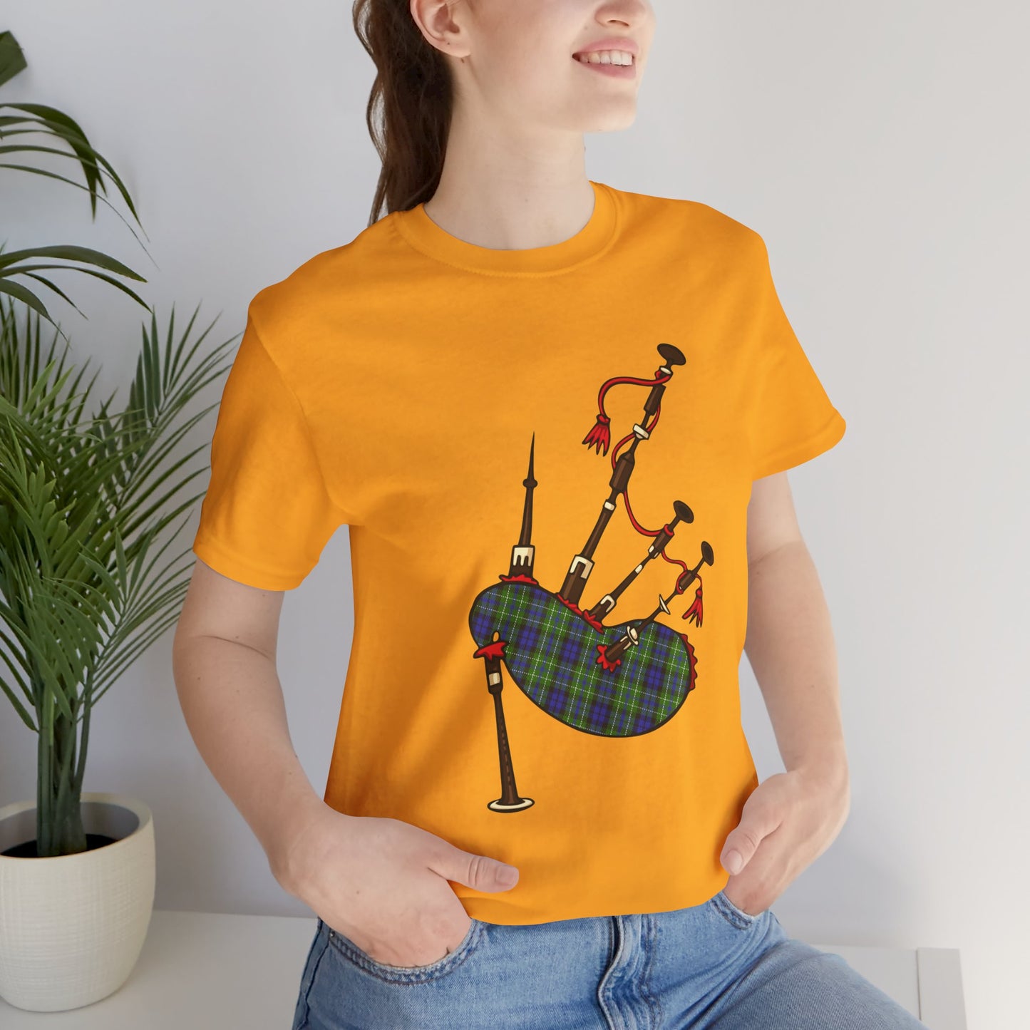 Clan MacNeill of Gigha Tartan Bagpipes | Unisex T-Shirt