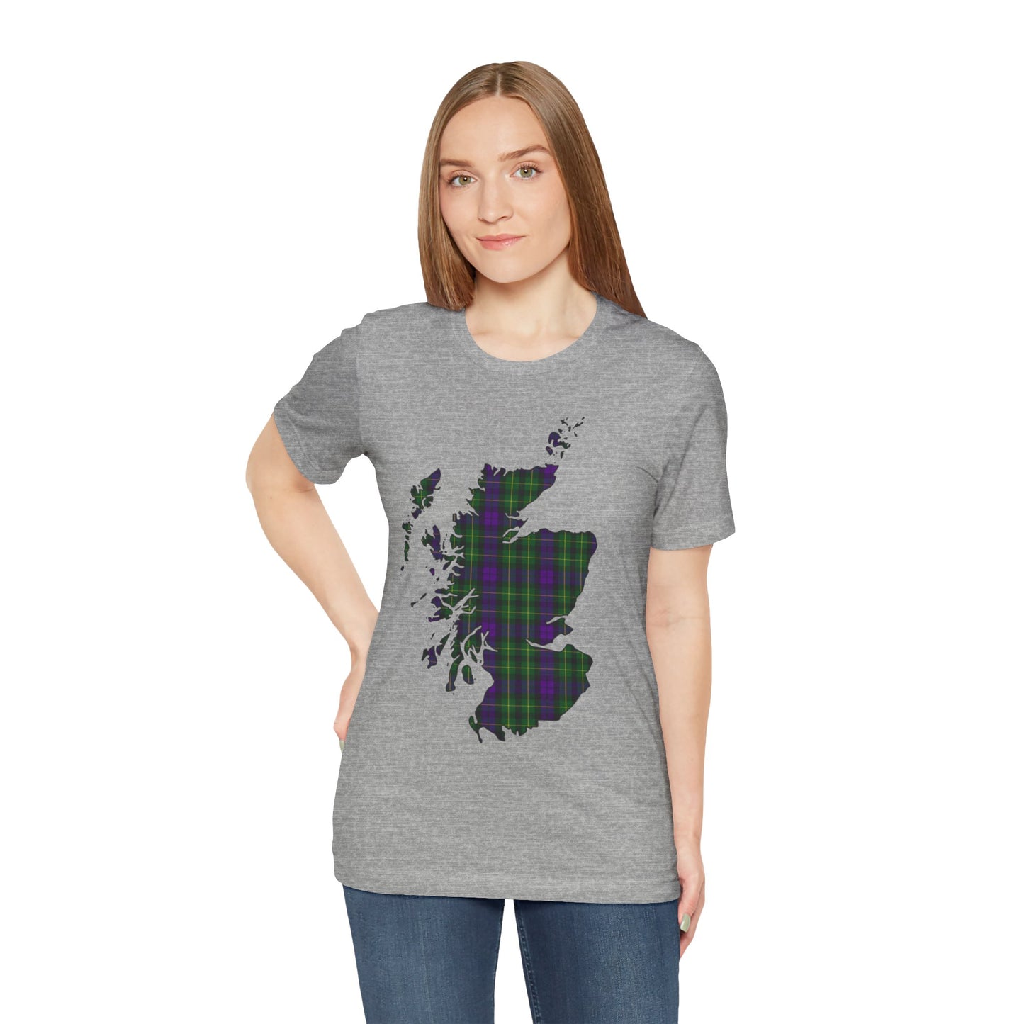 Clan Abercrombie Tartan Map | Unisex T-Shirt