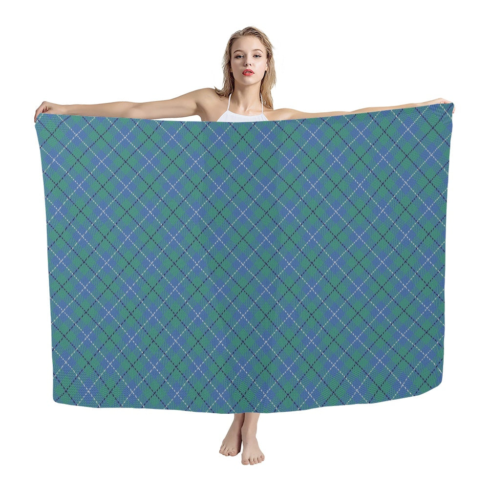 Clan Douglas Ancient Tartan Bias Chiffon Scarf