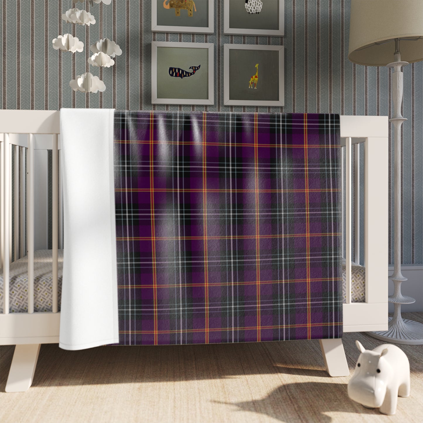 Cornish Family Tartan - Curnow Throw Blanket