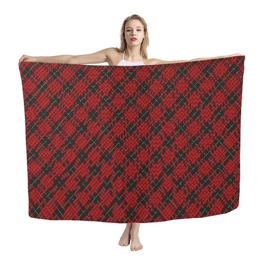 Clan MacQueen Tartan Bias Chiffon Scarf