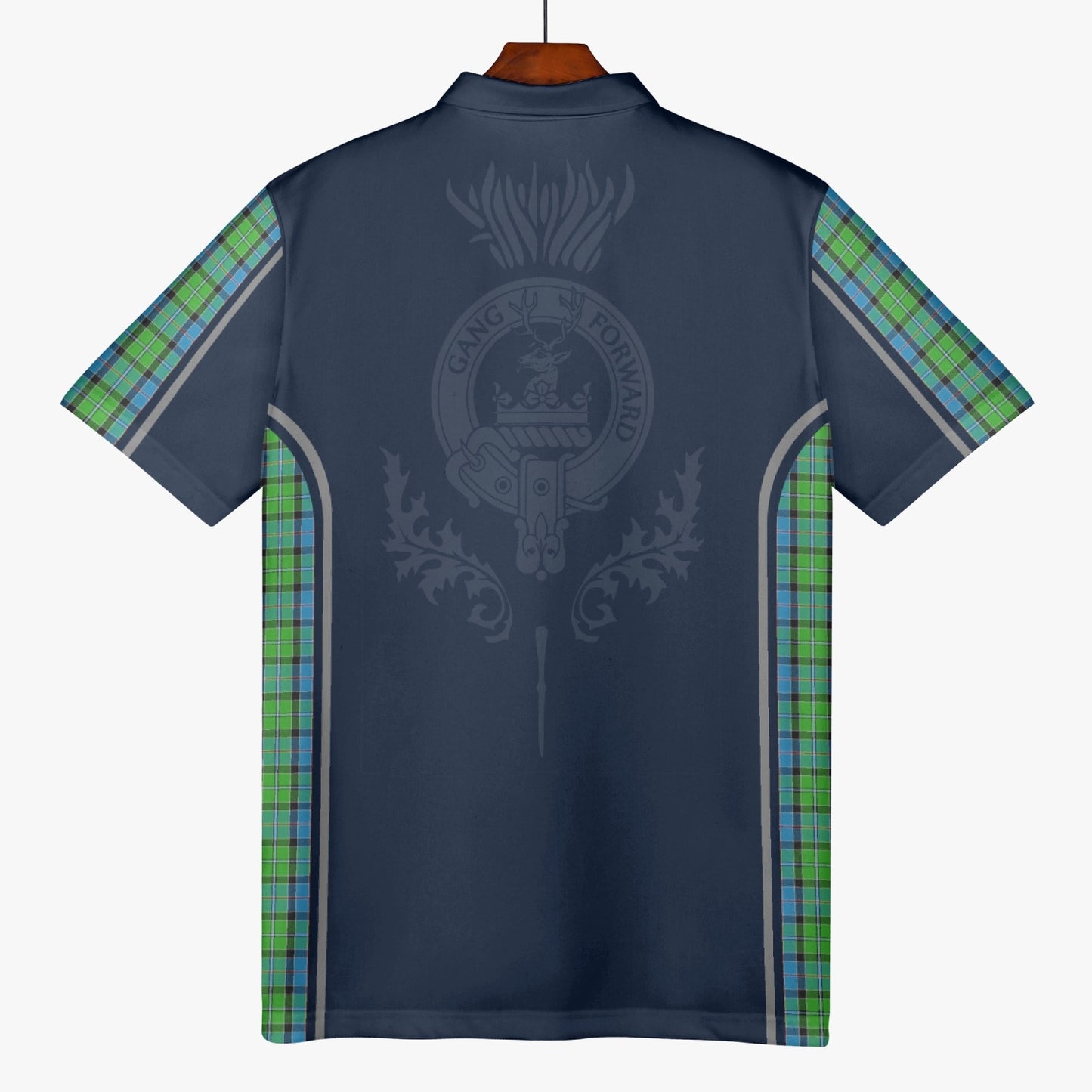 Clan Stirling Crest & Tartan Polo Shirt