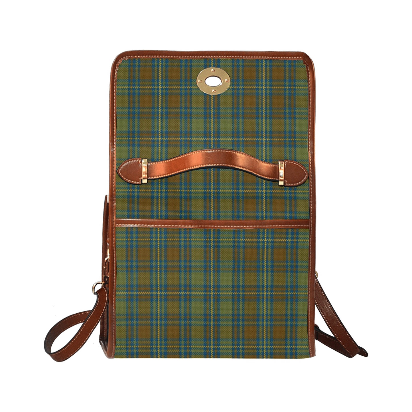 Irish County Kerry Tartan Canvas Handbag