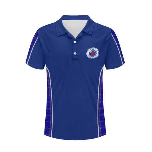 Rangers Lion Crest & Tartan Polo