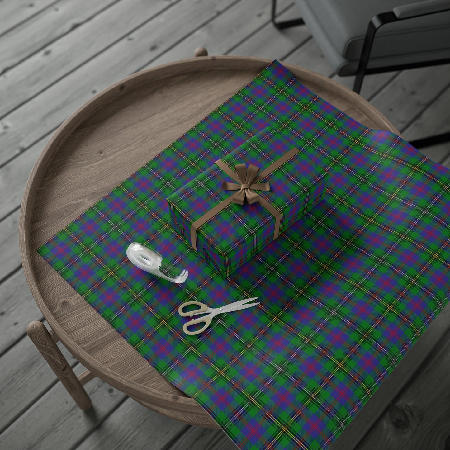 Clan Wood Tartan Wrapping Papers