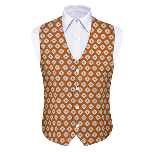 Wagara - Kanoko Brown Suit vest jacket
