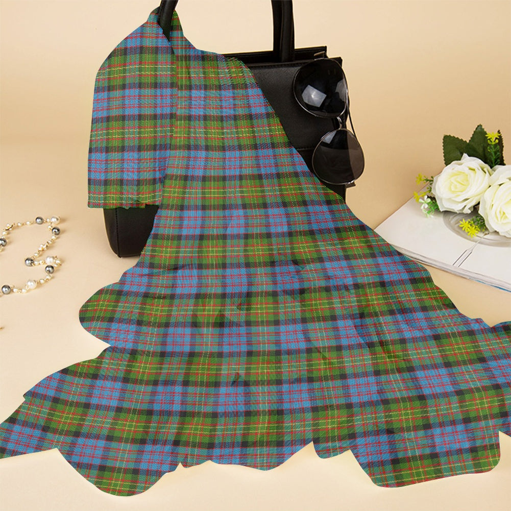 Clan Bowie Tartan Chiffon Scarf