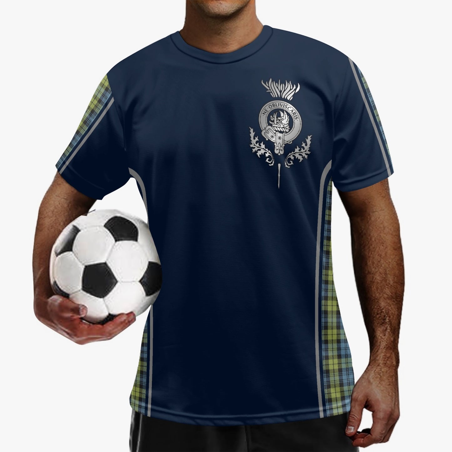 Clan Campbell Crest & Tartan Soccer Jersey