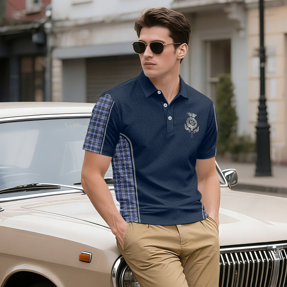 Flower of Scotland with Clark Tartan Polo