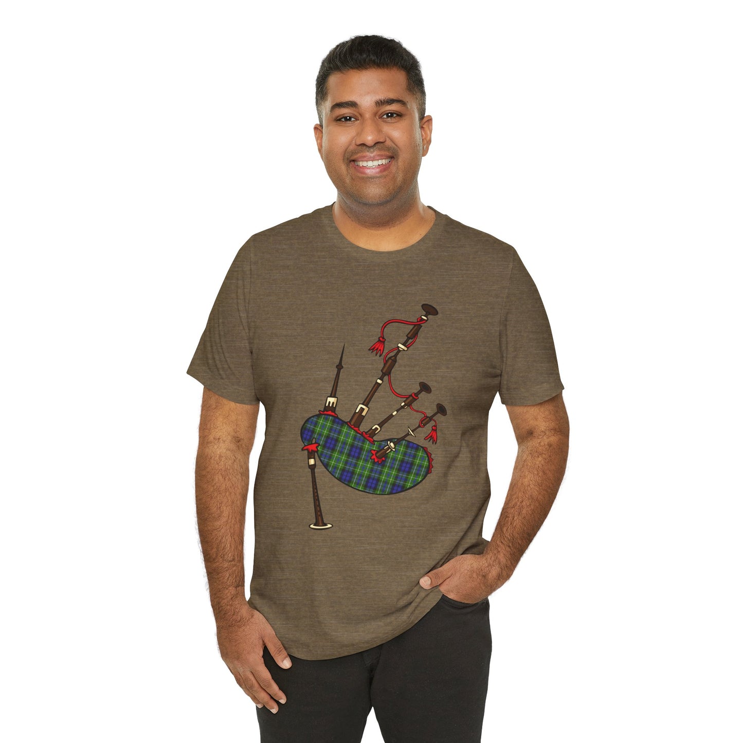 Clan MacNeill of Gigha Tartan Bagpipes | Unisex T-Shirt