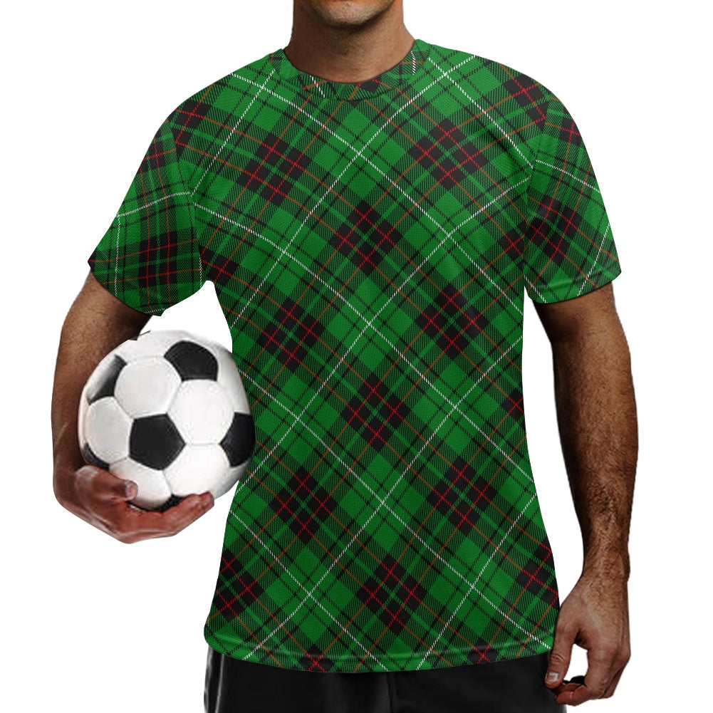 Clan MacAuley Tartan Football Shirt white