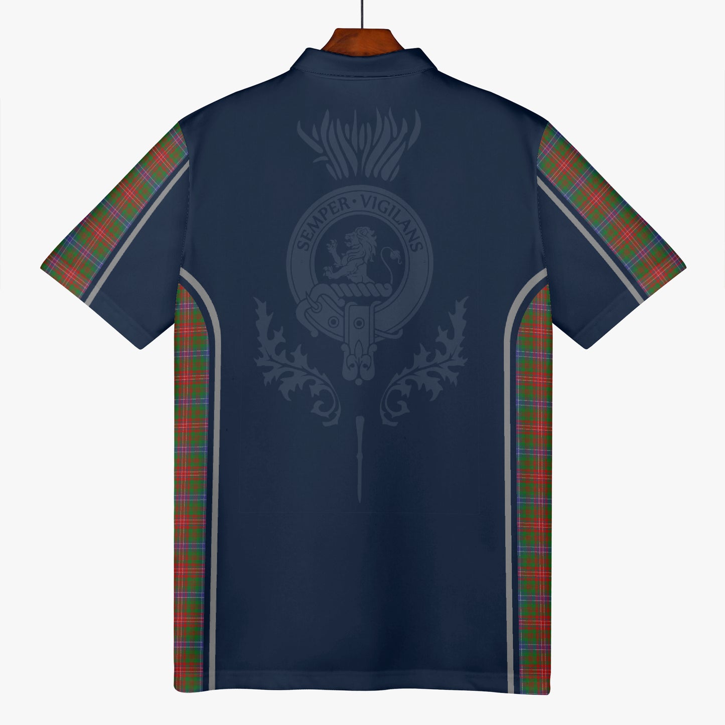 Clan Wilson Crest & Tartan Polo Shirt