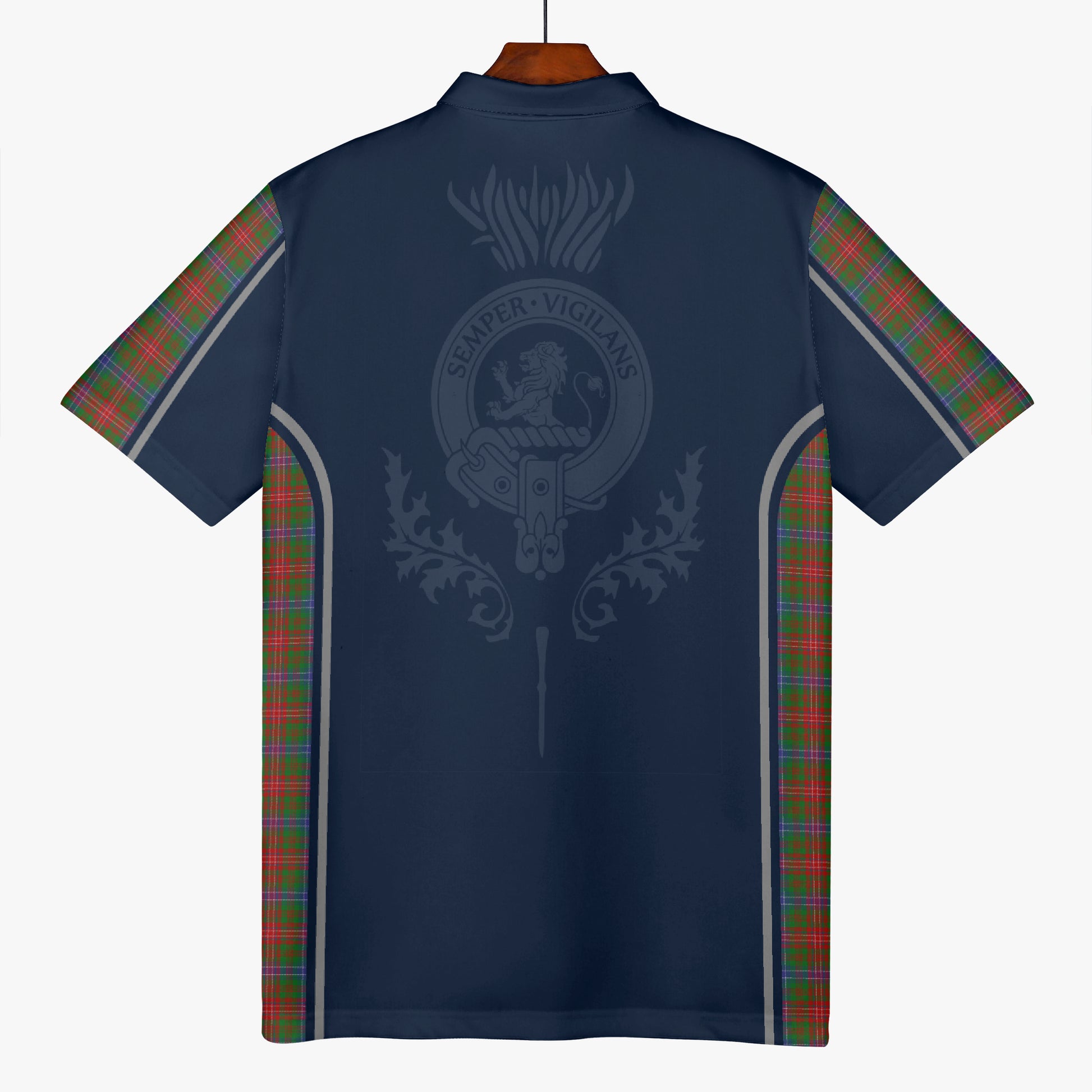 Clan Wilson Crest & Tartan Polo Shirt